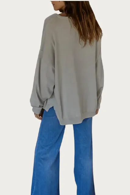 ESSENTIAL OVERSIZED COTTON-JERSEY SWEATER