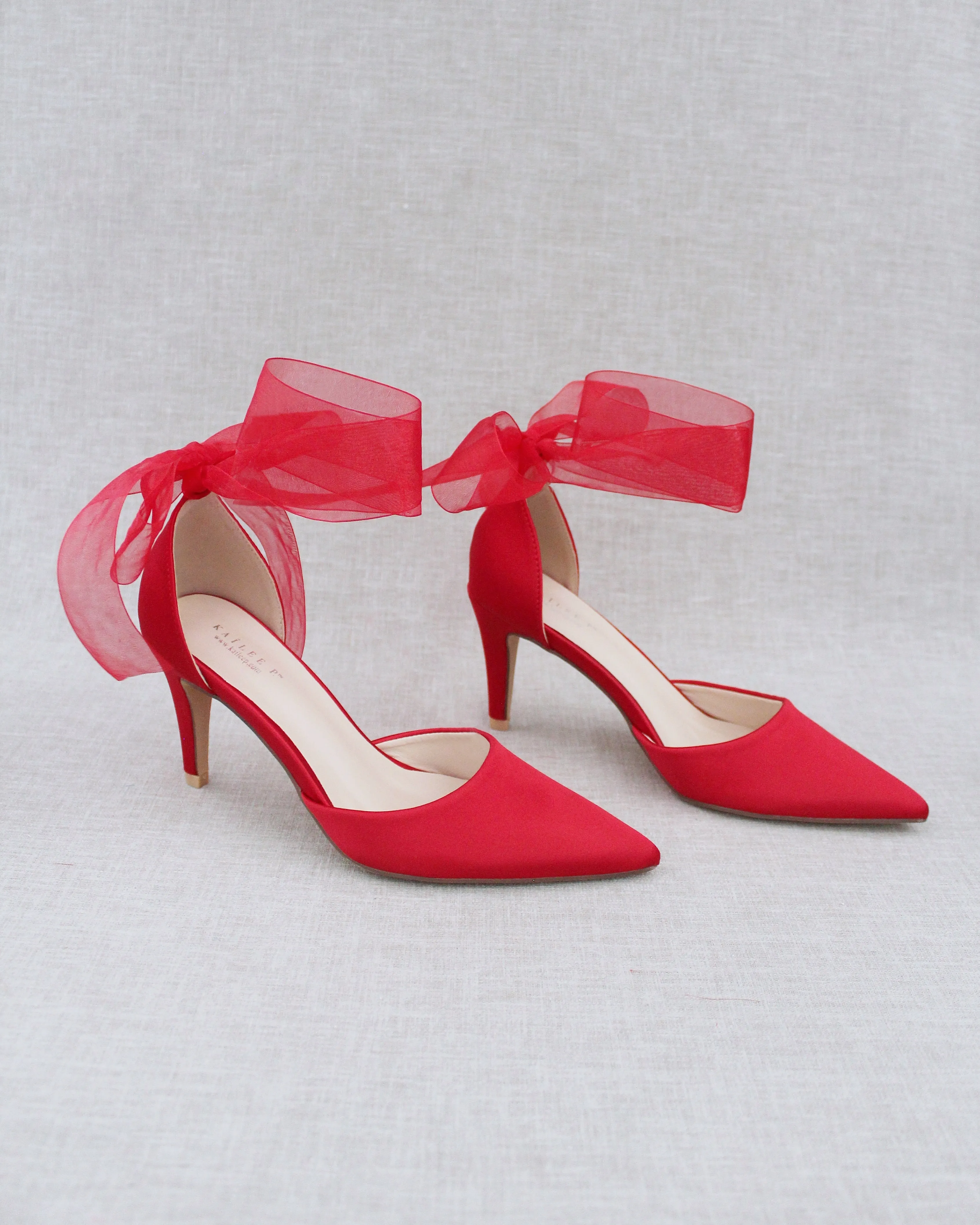 Evening Heels With Ankle Ribbon