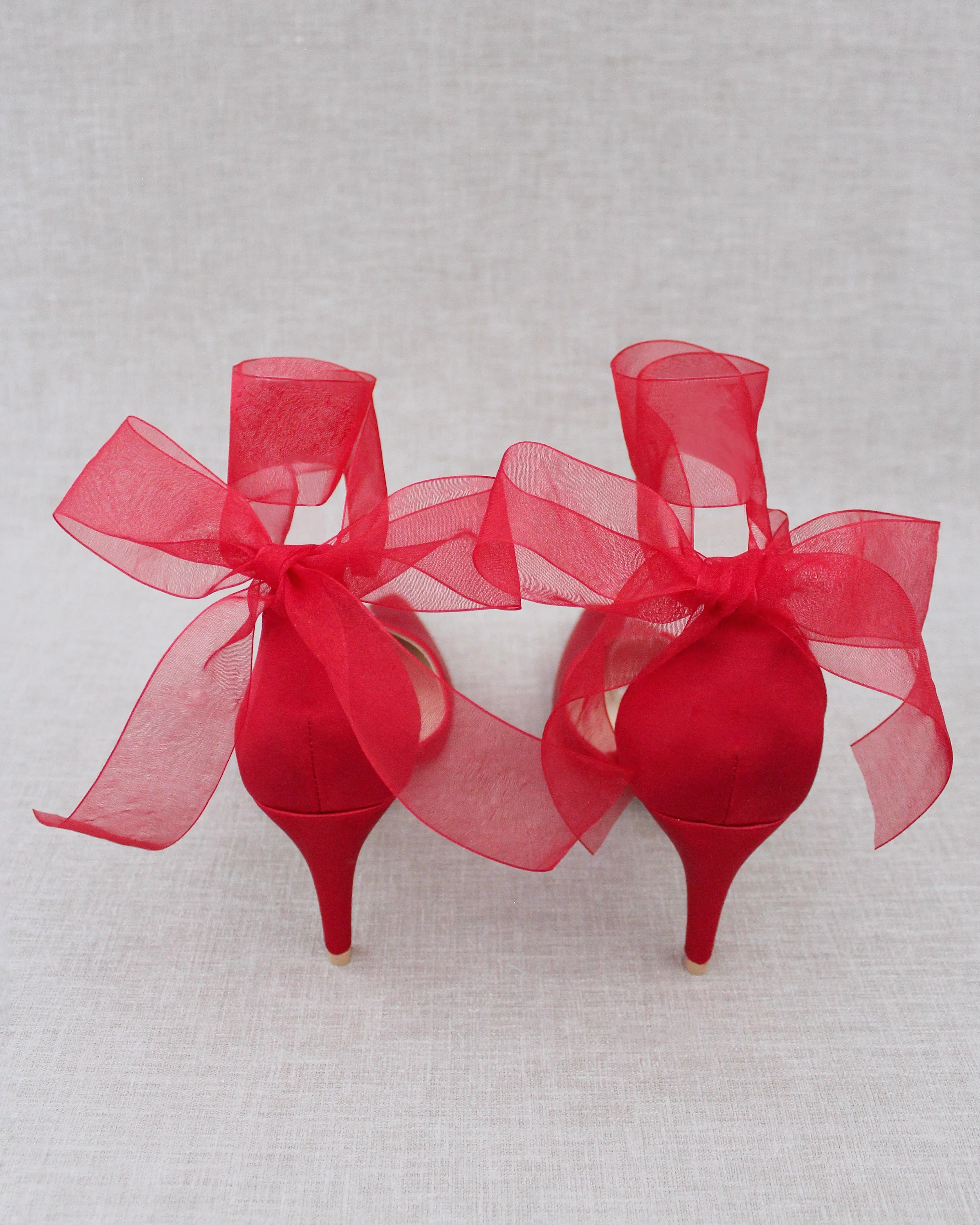 Evening Heels With Ankle Ribbon