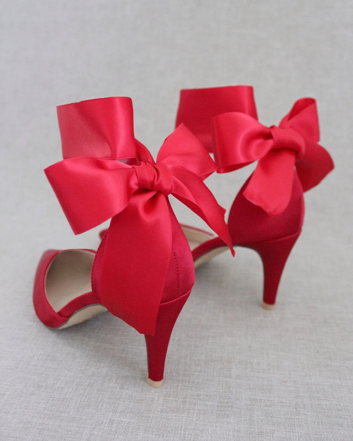 Evening Heels With Ankle Ribbon