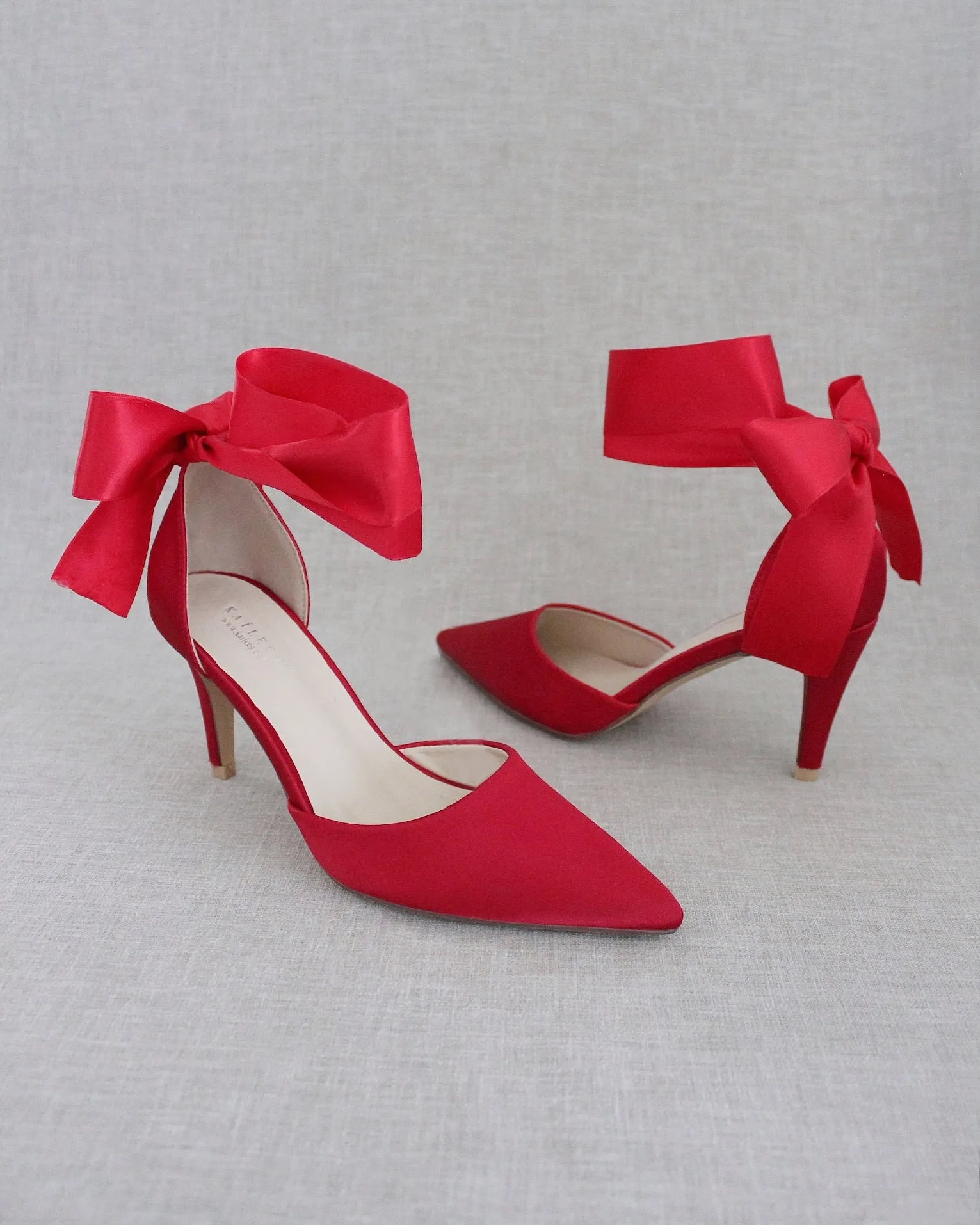Evening Heels With Ankle Ribbon