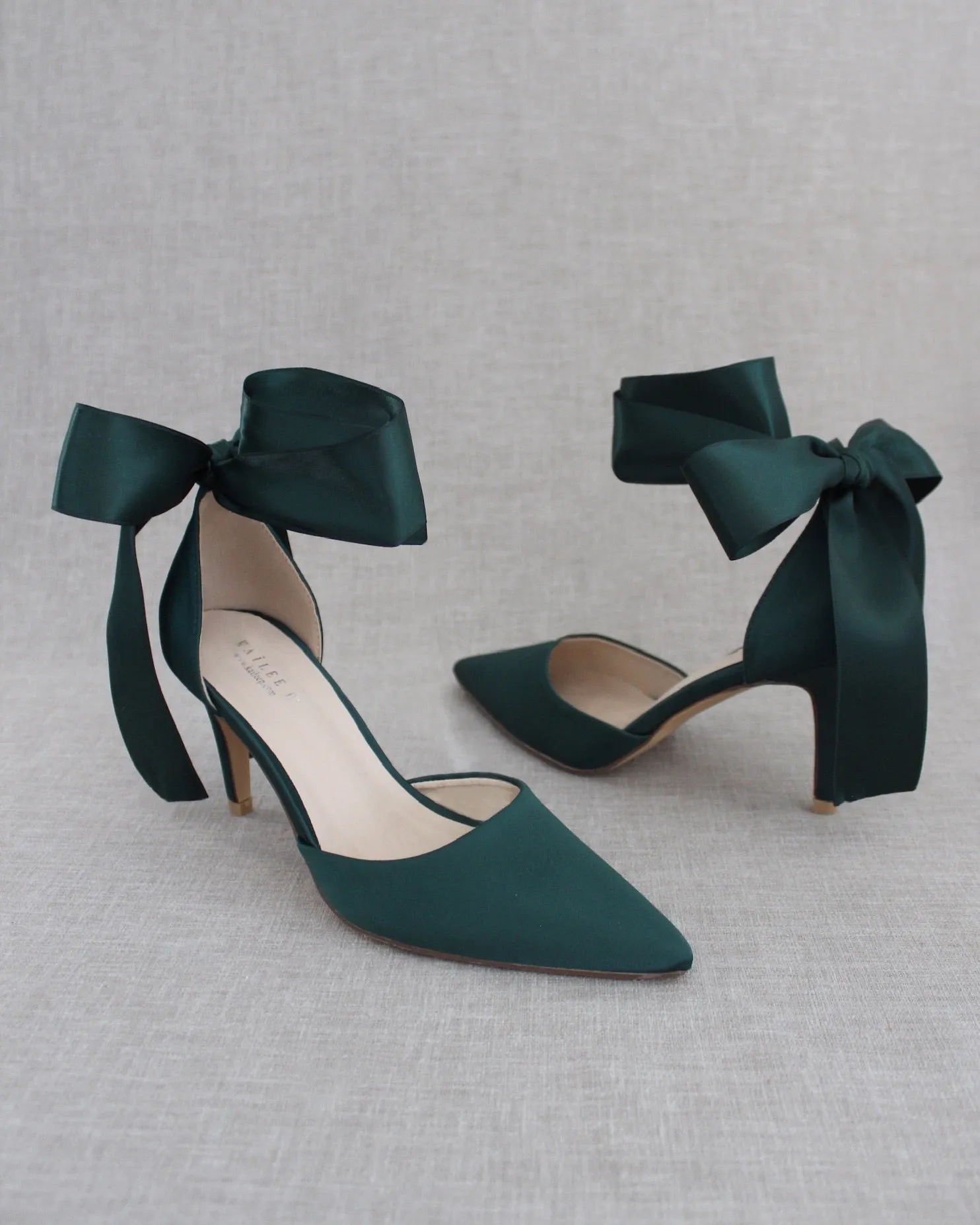 Evening Heels With Ankle Ribbon