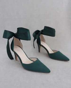 Evening Heels With Ankle Ribbon