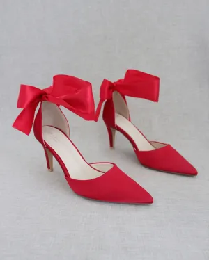 Evening Heels With Ankle Ribbon