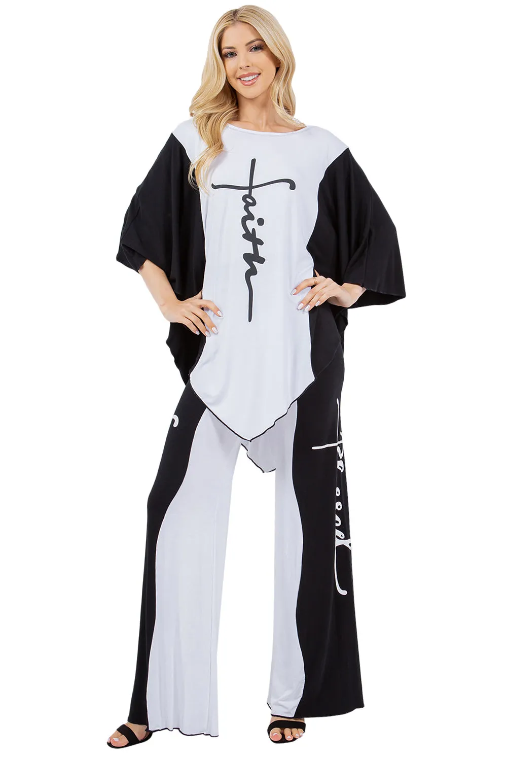 Faith & Blessed Palazzo Set