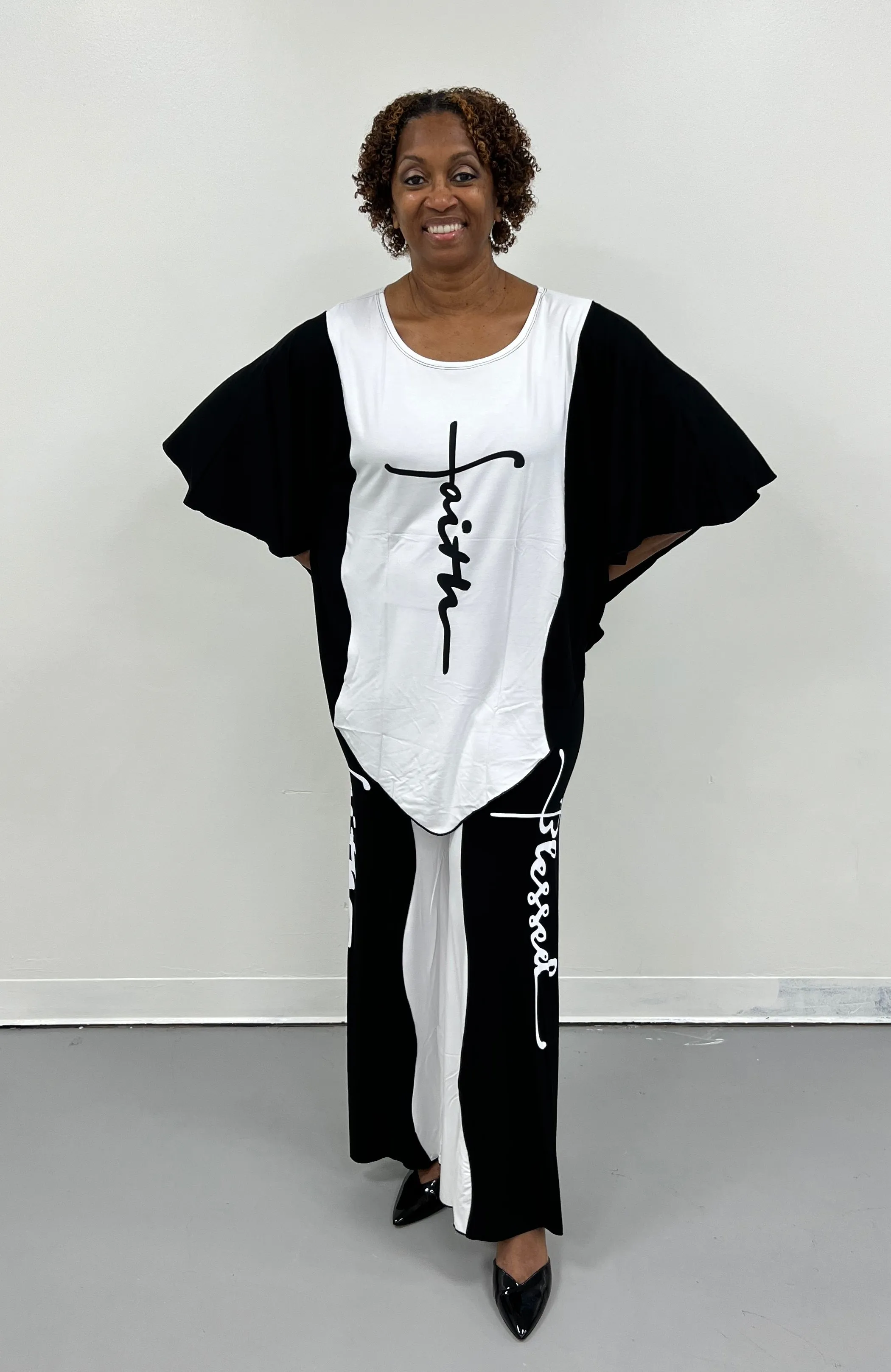 Faith & Blessed Palazzo Set