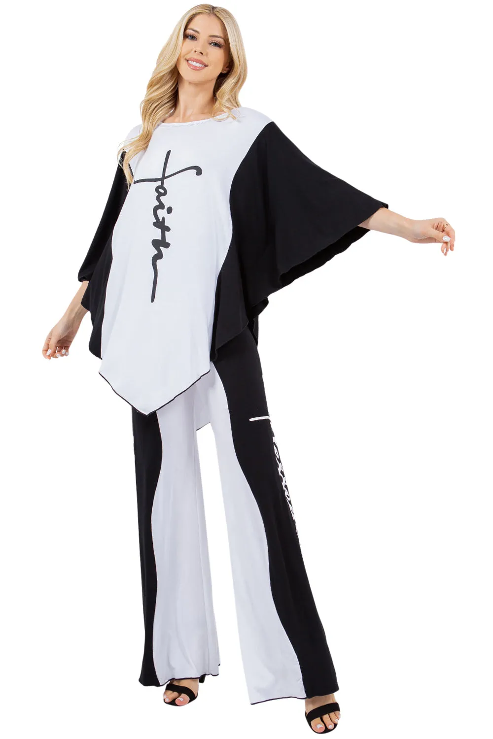Faith & Blessed Palazzo Set