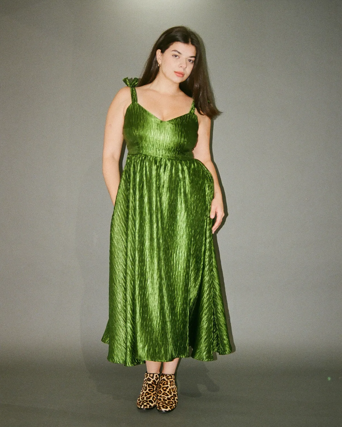 Fantastic Voyage | Tea Length Pleated Dress