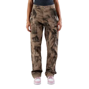 Fitsole Grungy Tie-Die Black Pants