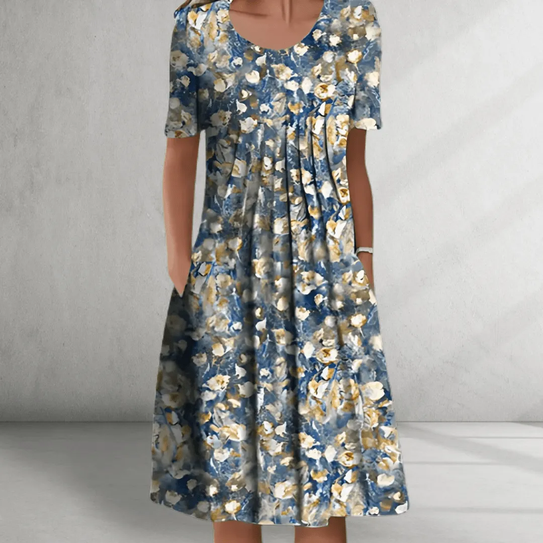 Floral Dress – Short Sleeves – Relaxed Everyday Fit