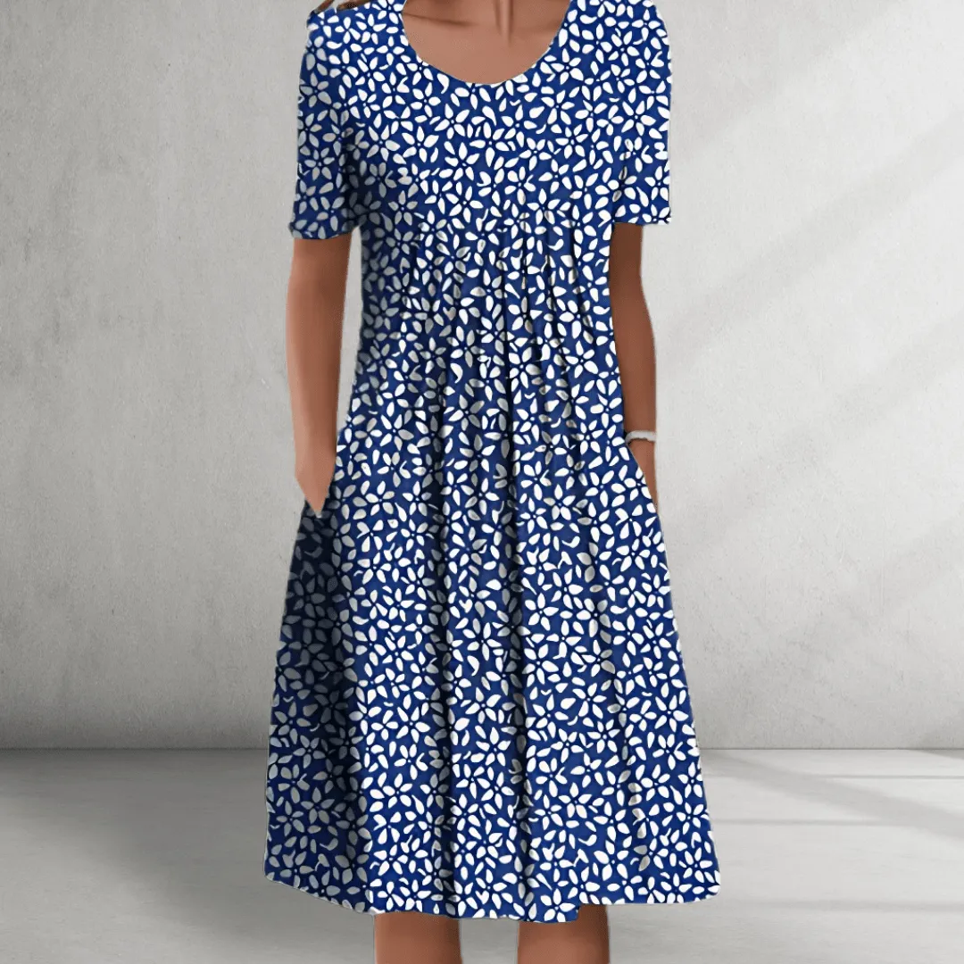 Floral Dress – Short Sleeves – Relaxed Everyday Fit
