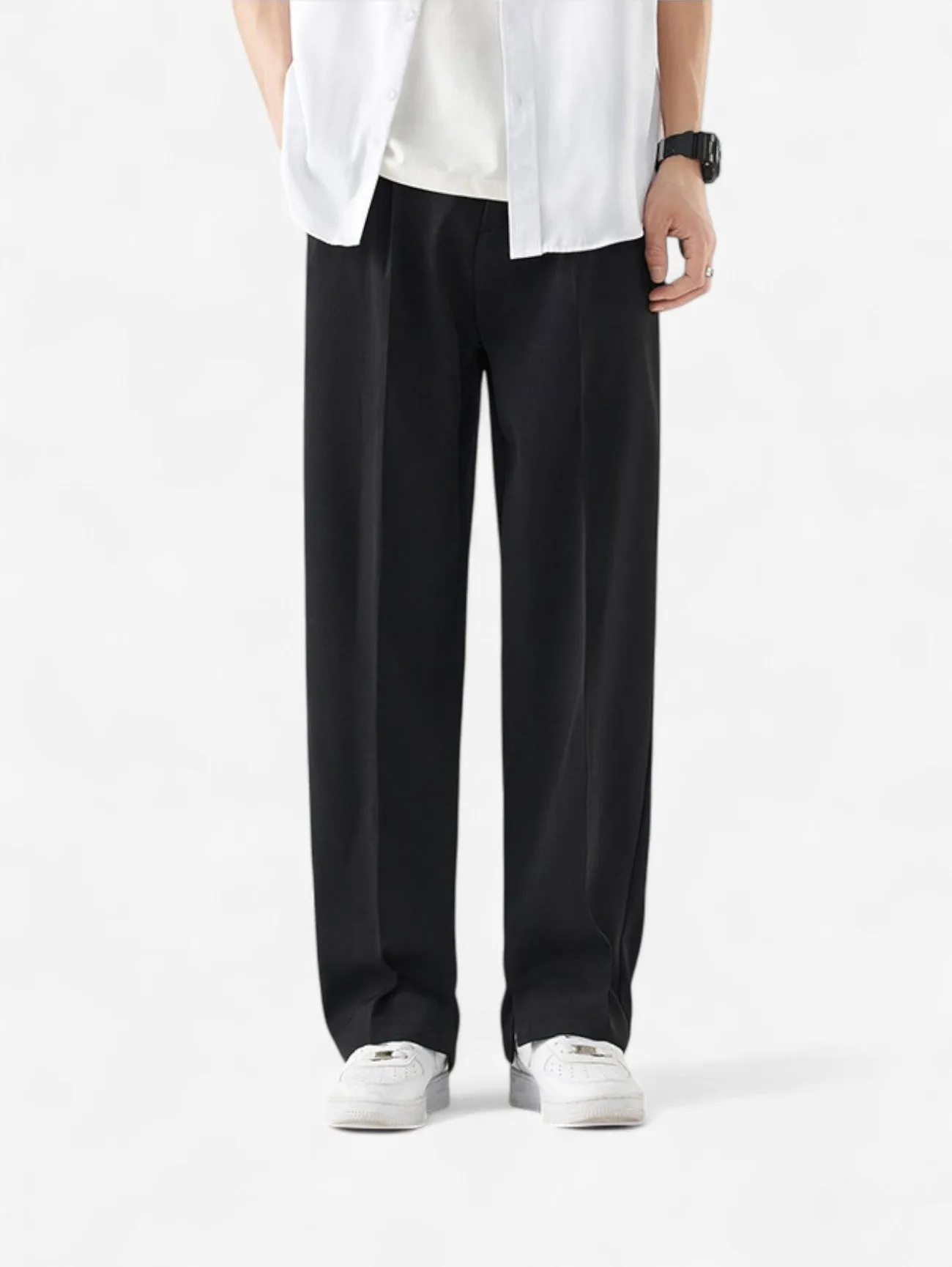 Foxes | Men’s Elastic Waist Casual Wide Leg Pants