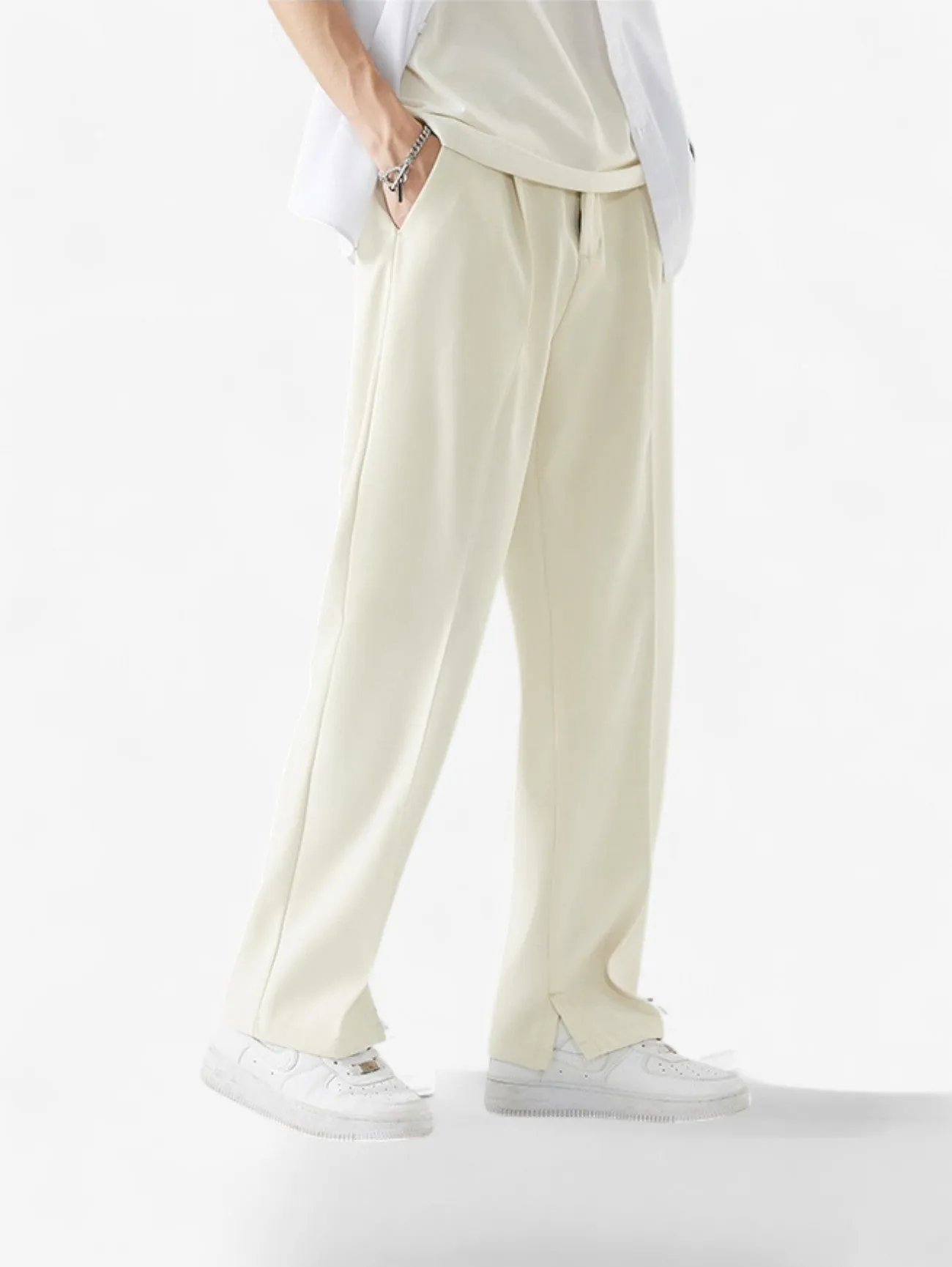 Foxes | Men’s Elastic Waist Casual Wide Leg Pants