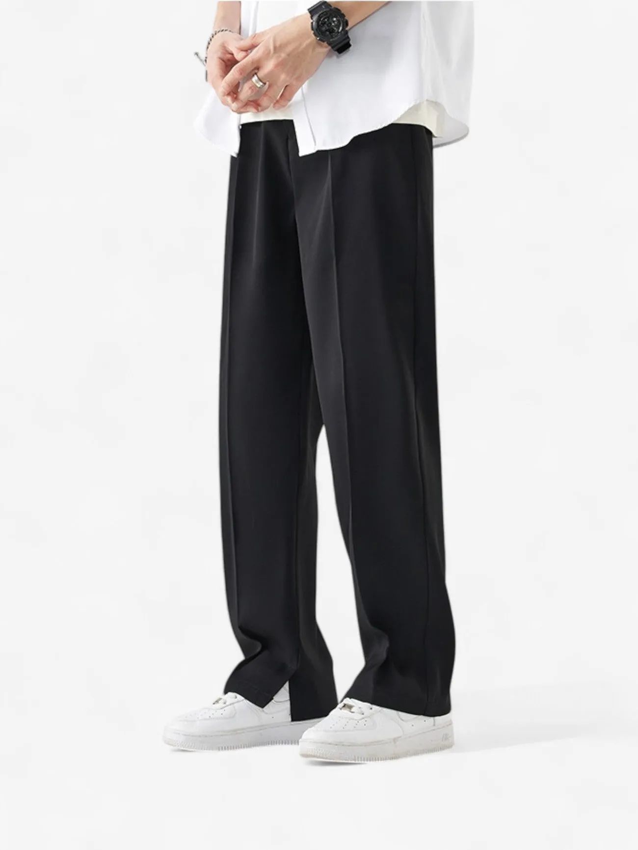 Foxes | Men’s Elastic Waist Casual Wide Leg Pants