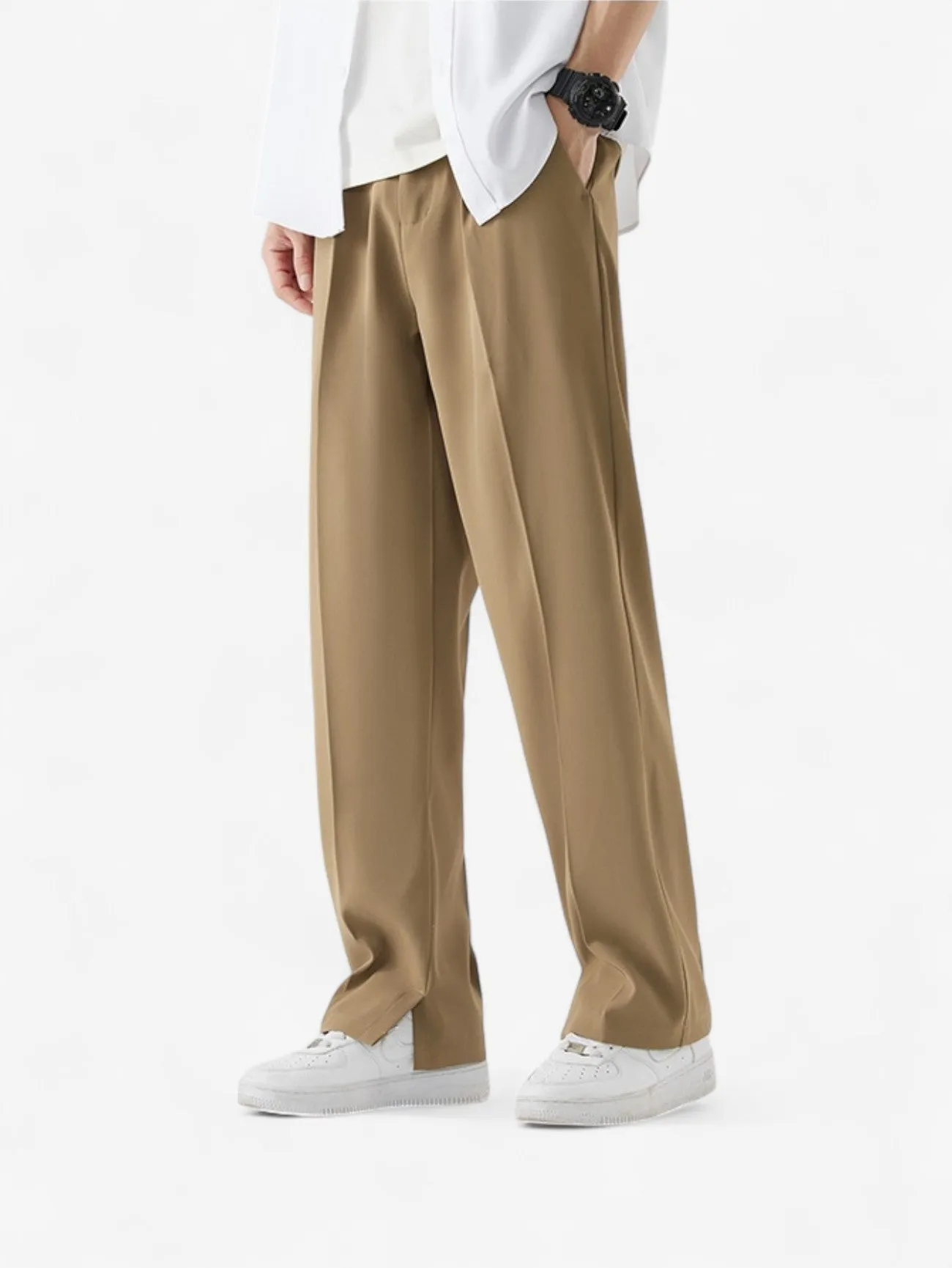 Foxes | Men’s Elastic Waist Casual Wide Leg Pants