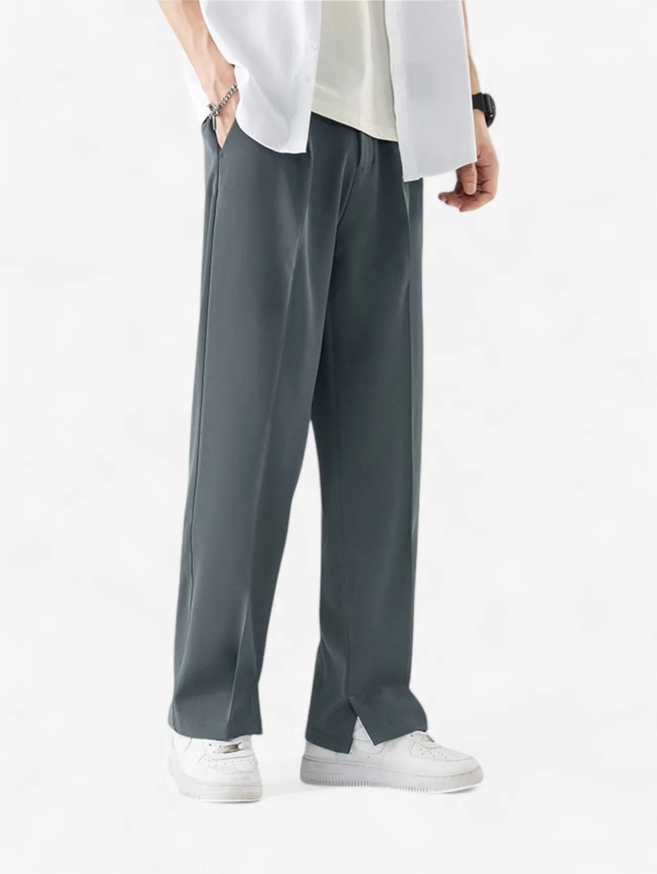 Foxes | Men’s Elastic Waist Casual Wide Leg Pants