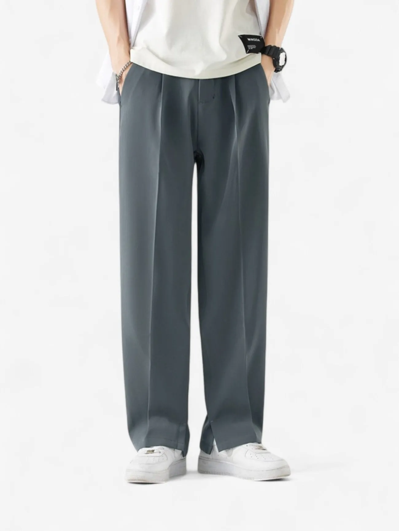 Foxes | Men’s Elastic Waist Casual Wide Leg Pants