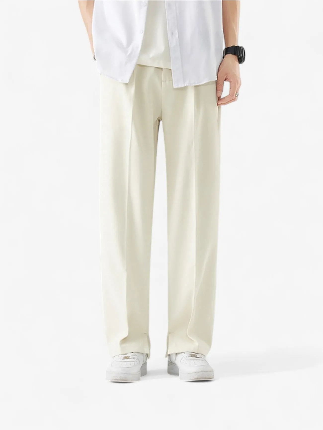 Foxes | Men’s Elastic Waist Casual Wide Leg Pants