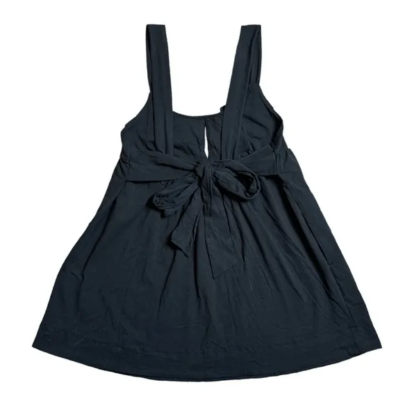 FREE PEOPLE BEACH THE VALLEY BLACK SLEEVELESS BABY DOLL MINI DRESS *NWOT*