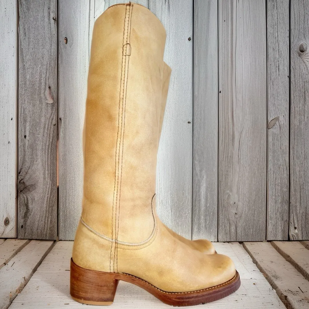 FRYE Vintage Banana Campus Tall Knee High Black Label Boots