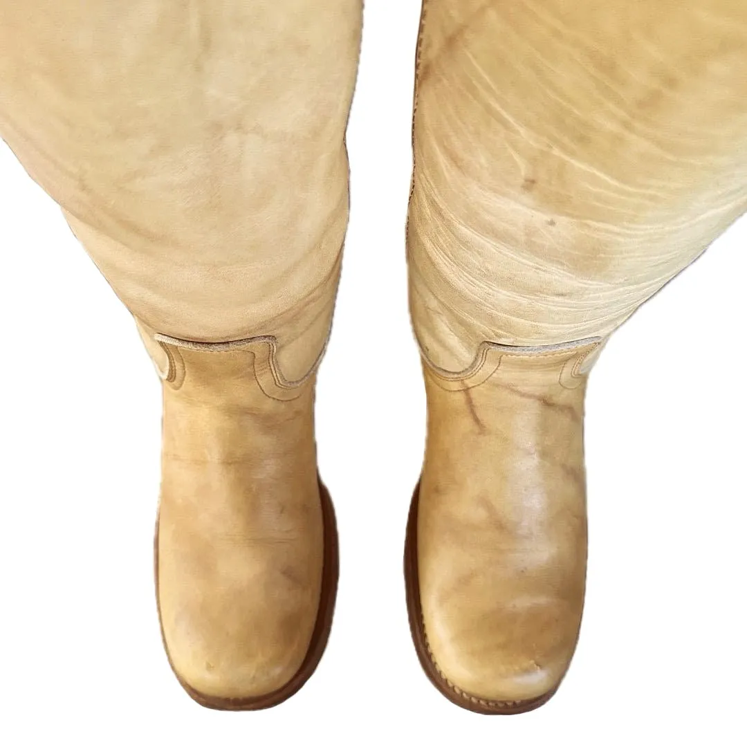 FRYE Vintage Banana Campus Tall Knee High Black Label Boots