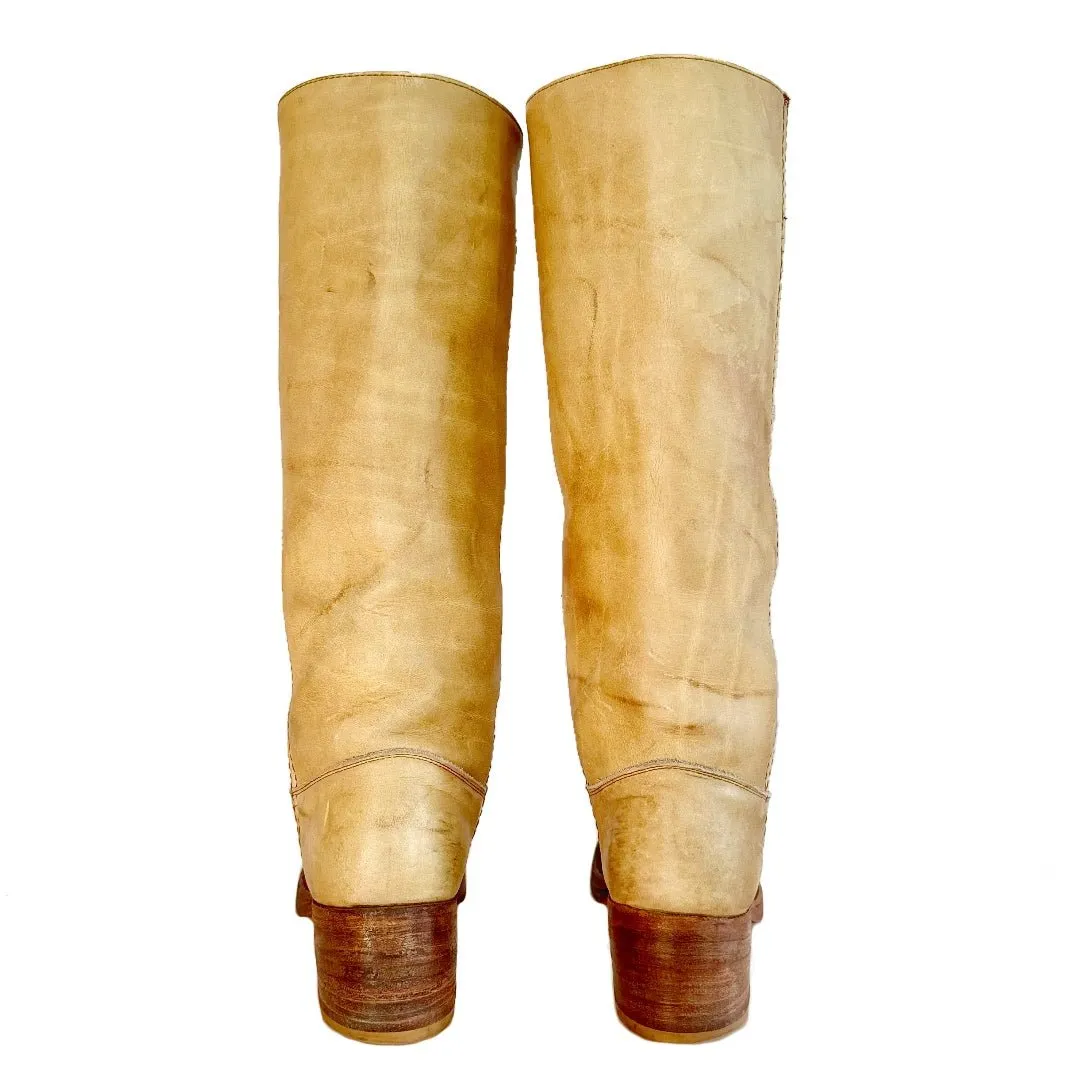 FRYE Vintage Banana Campus Tall Knee High Black Label Boots