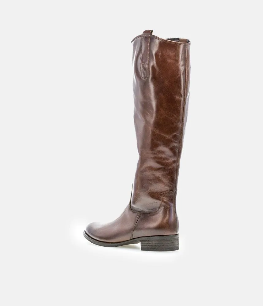 Gabor Stylish Slim Fit Long Brown Leather Boots