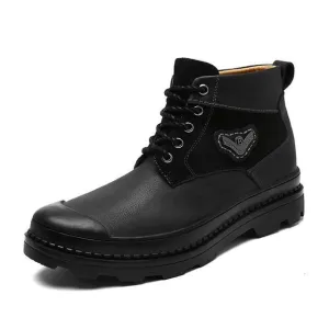 Genuine Leather Winter Ankle Boots
