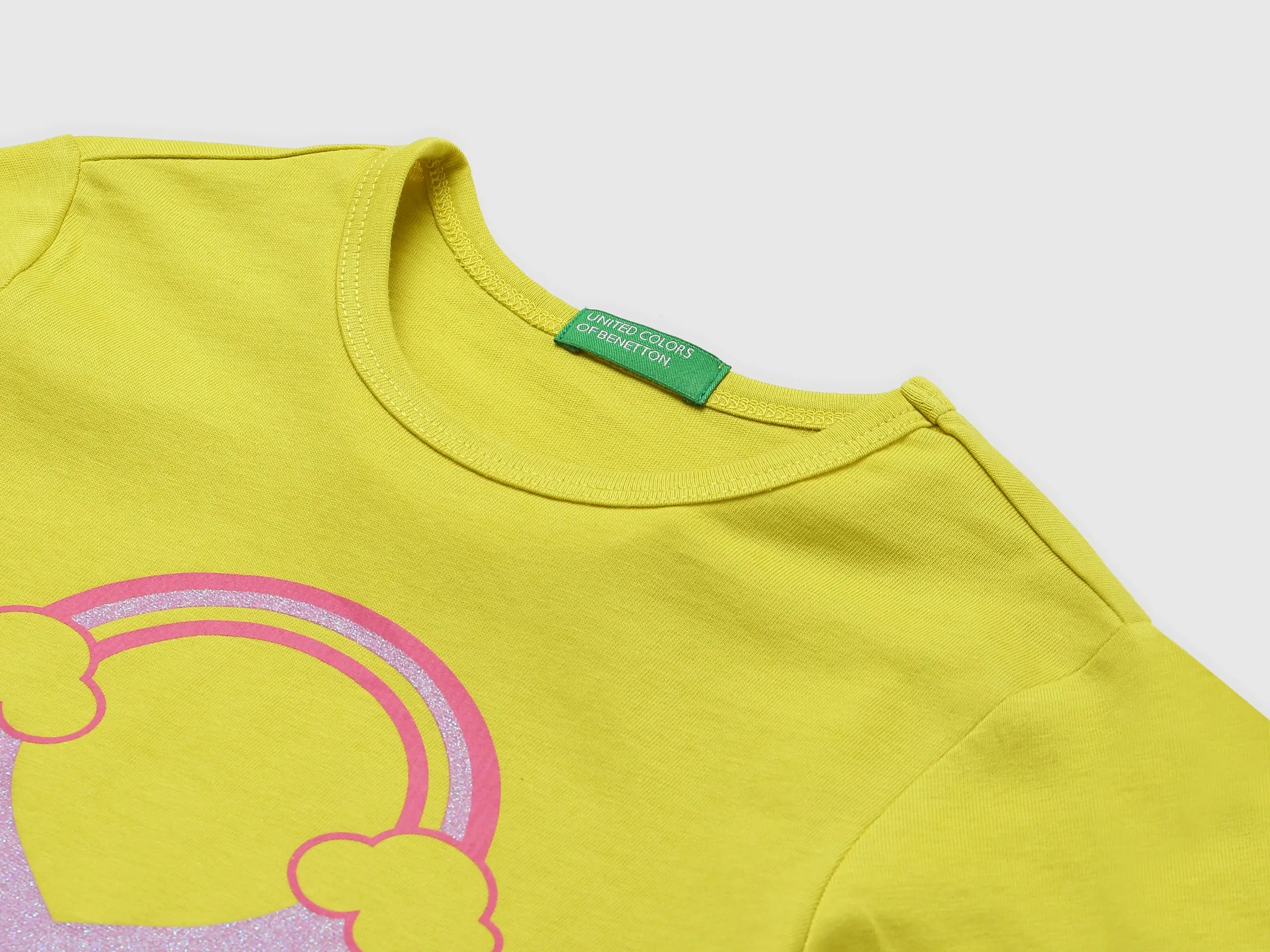 Girls Long Sleeve Yellow T Shirt