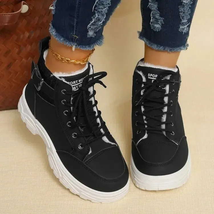 GS Platform Boots | Sportieve platform laarzen met veters voor dames