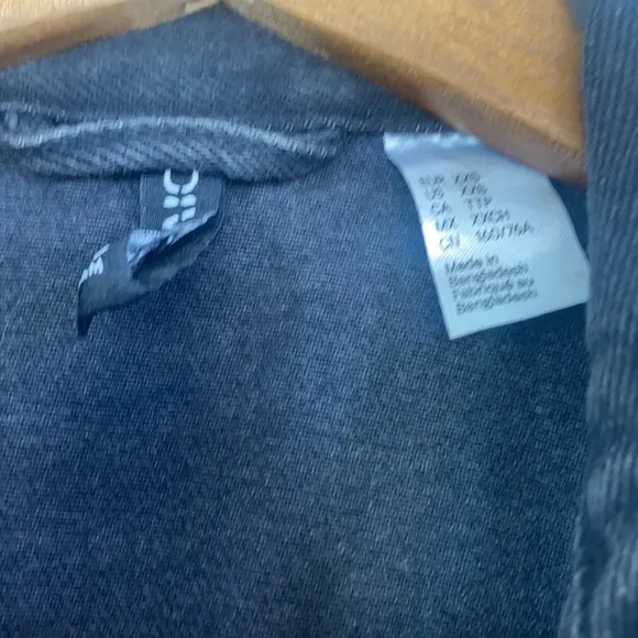 H&amp;M - Y2K Black Stonewash Denim Sleeveless Vest Size XXS