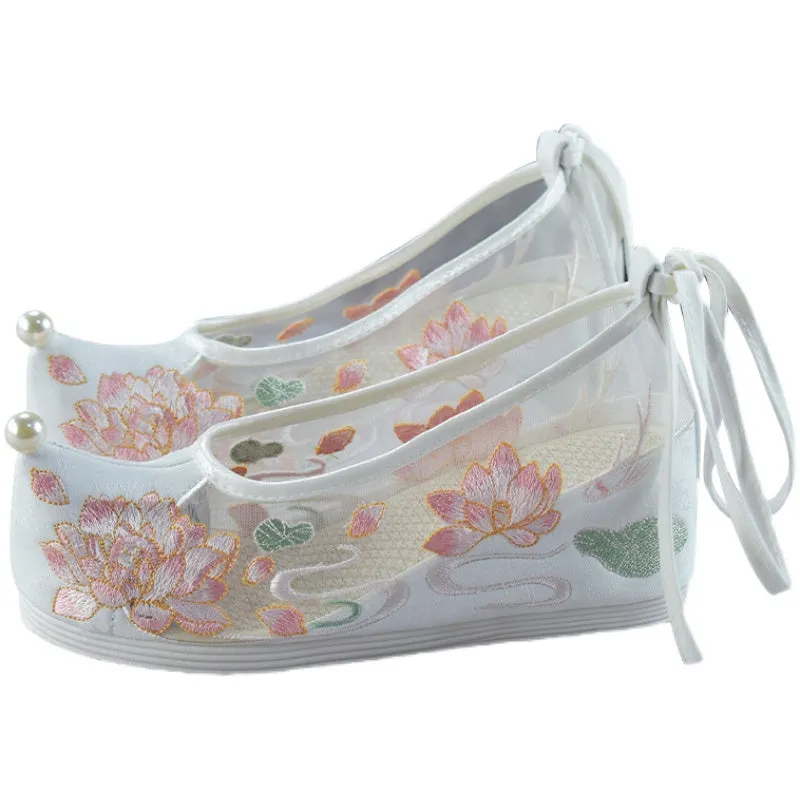 Hanfu heightened embroidered mesh shoes yc50070