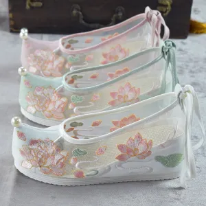 Hanfu heightened embroidered mesh shoes yc50070