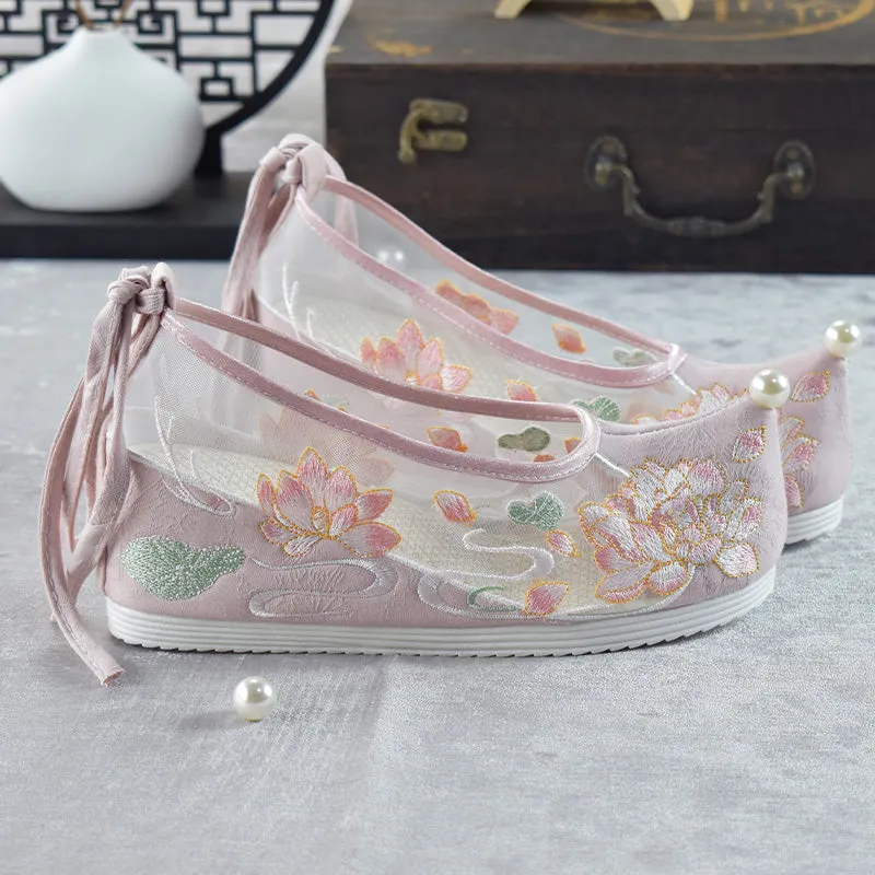 Hanfu heightened embroidered mesh shoes yc50070