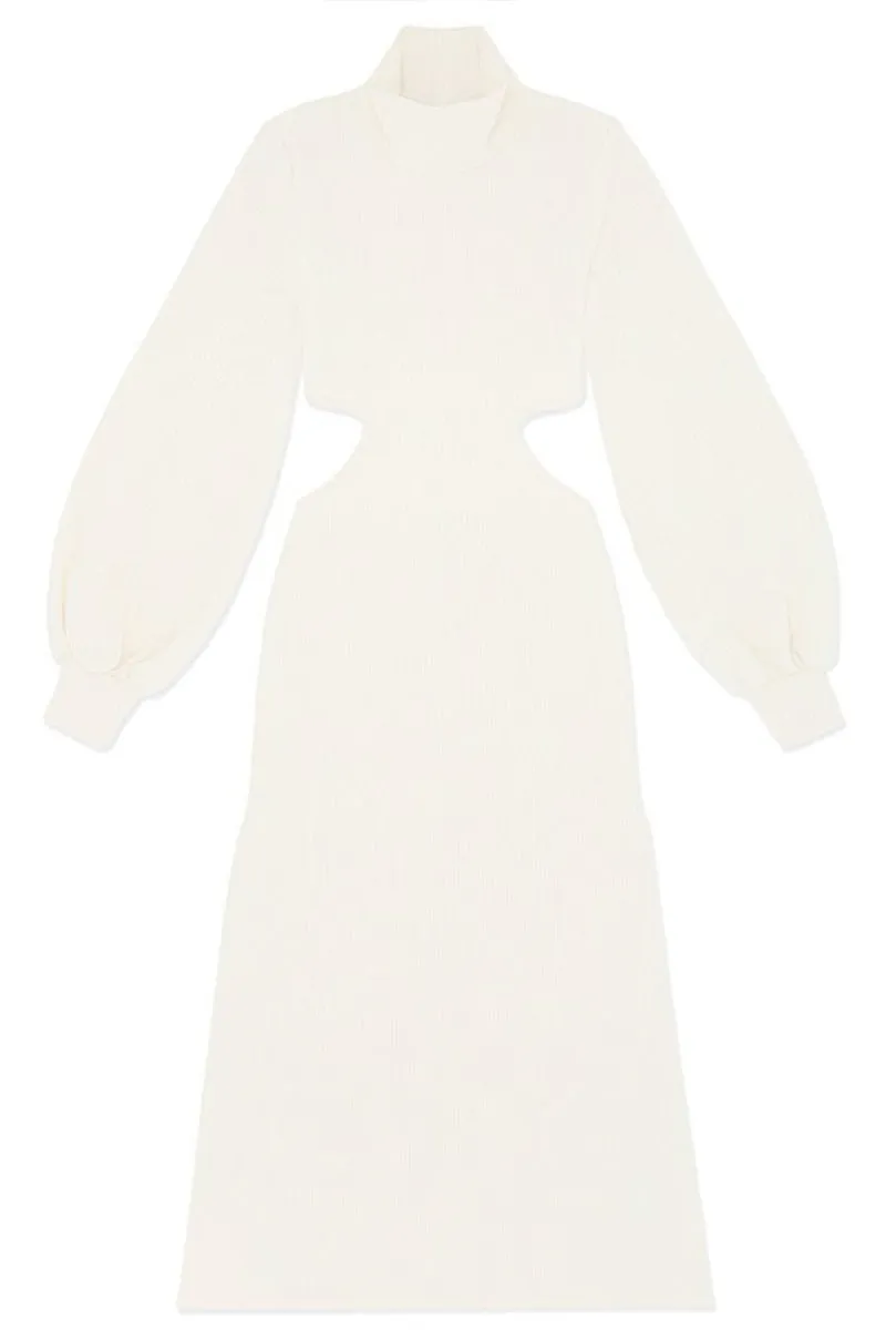 HBR1339 Cutout Elegance Knit Dress