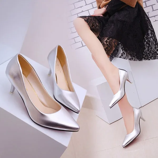 High Heels Shoes Spring Summer Elegant Female Office Shoes