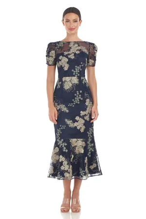 Hope Flounce Tea Length Dress