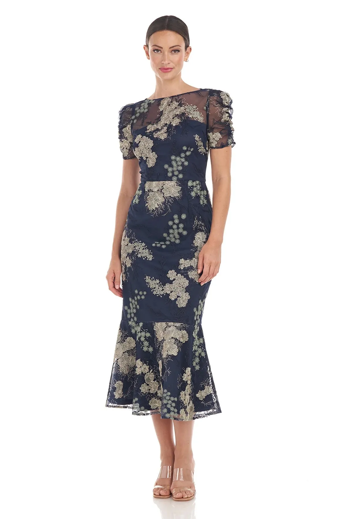 Hope Flounce Tea Length Dress
