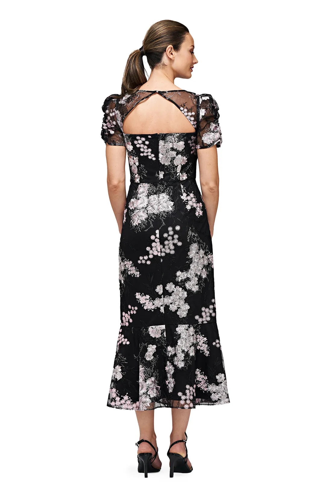 Hope Flounce Tea Length Dress