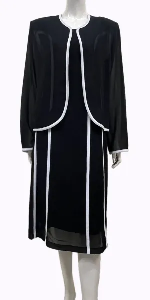 Hosanna 5539 Modest 2-Piece Set Tea Length Dress