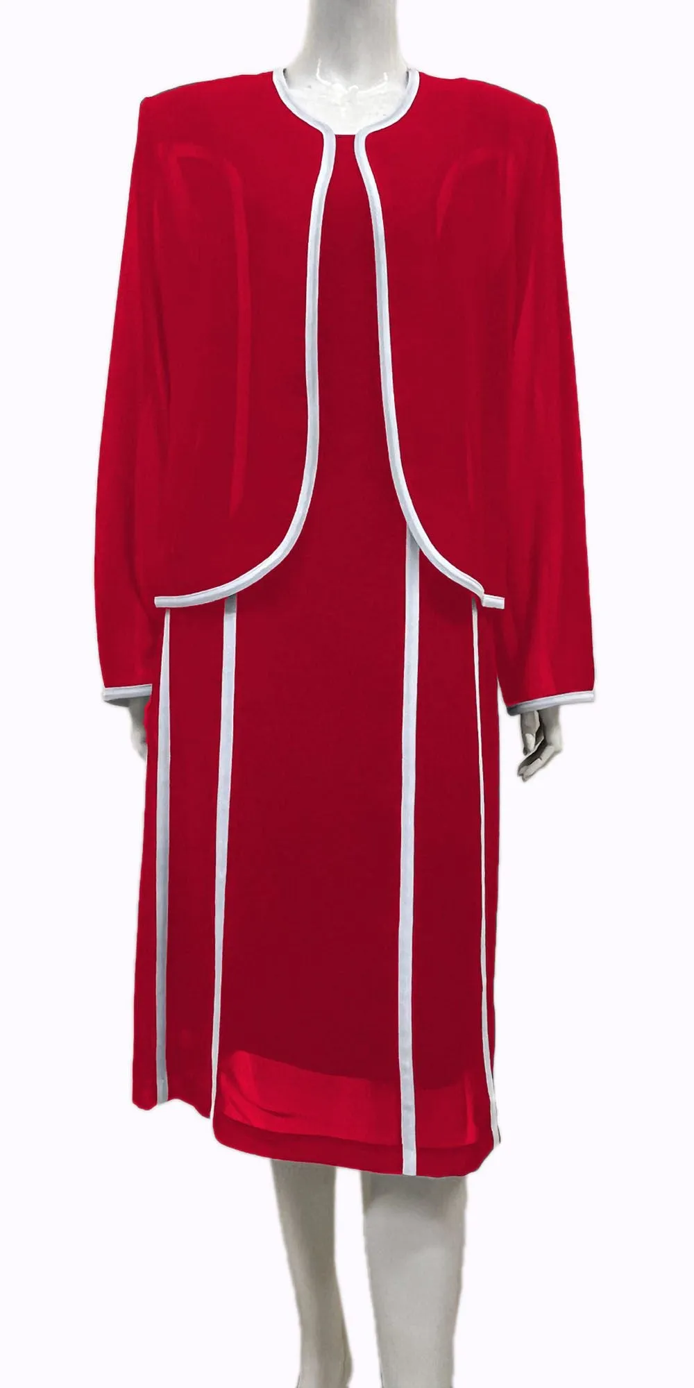 Hosanna 5539 Modest 2-Piece Set Tea Length Dress