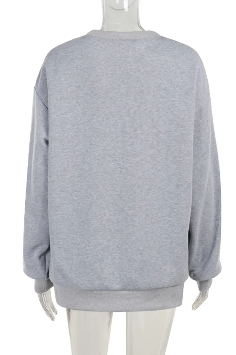 HTR1352 Casual Attitude Sweatshirt Top