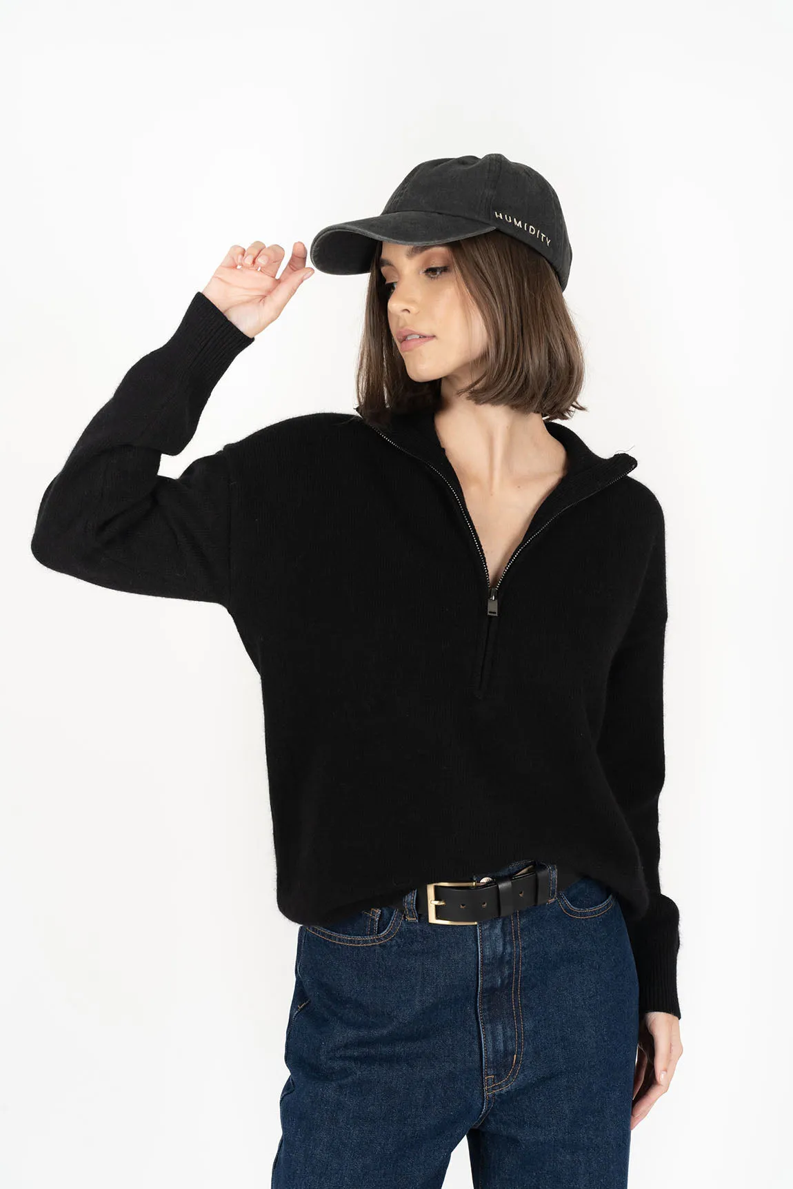 Humidity Lifestyle, Knox Zip Sweater | Black
