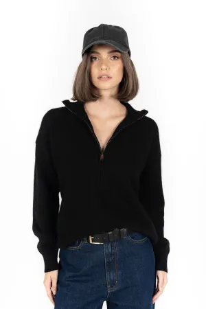 Humidity Lifestyle, Knox Zip Sweater | Black