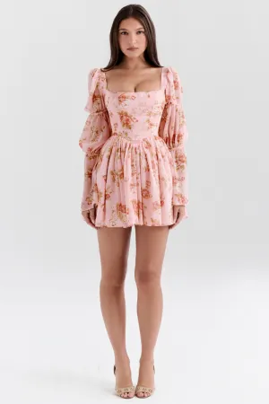 Ilyana | Puffed Sleeves Mini Dress