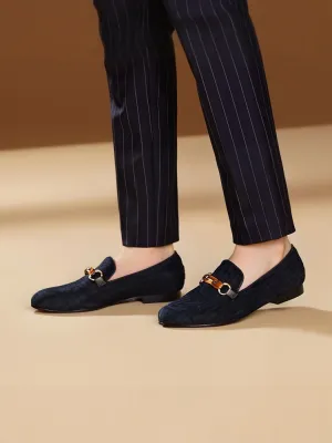 Imported four-color embossed velvet men's loafers, British style wedding banquet trendy flat loafers, lazy shoes