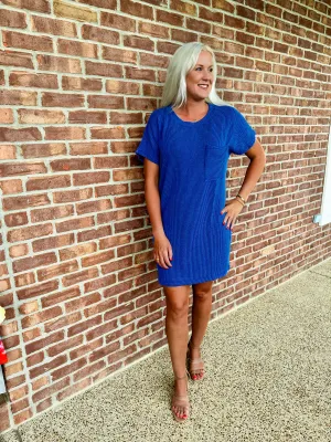 Indigo Blue Pocket Charm T-Shirt Dress