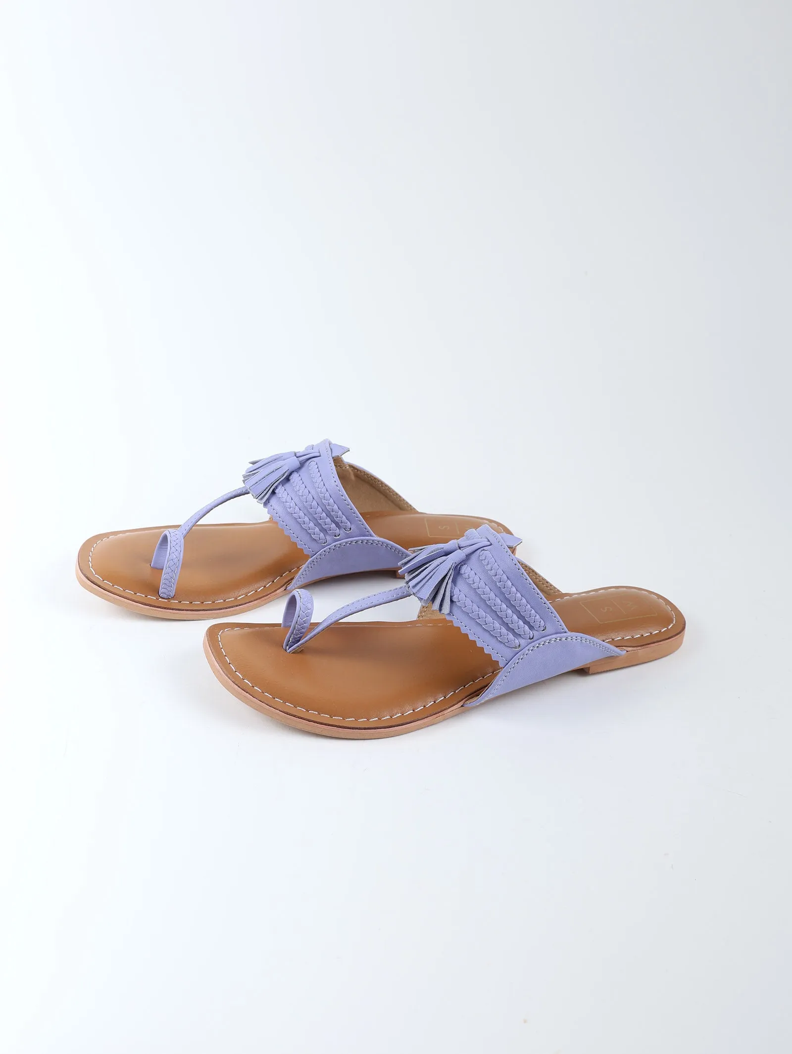 Iris Mauve Kolhapuri Sandals