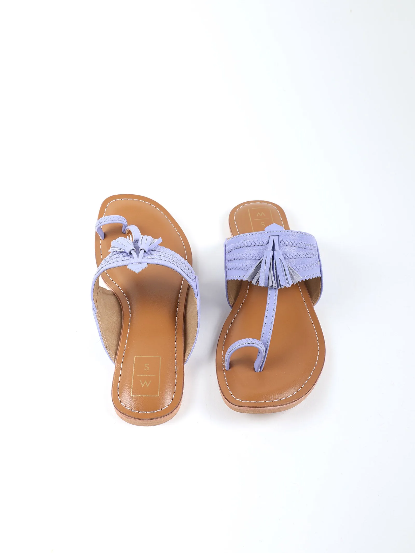 Iris Mauve Kolhapuri Sandals