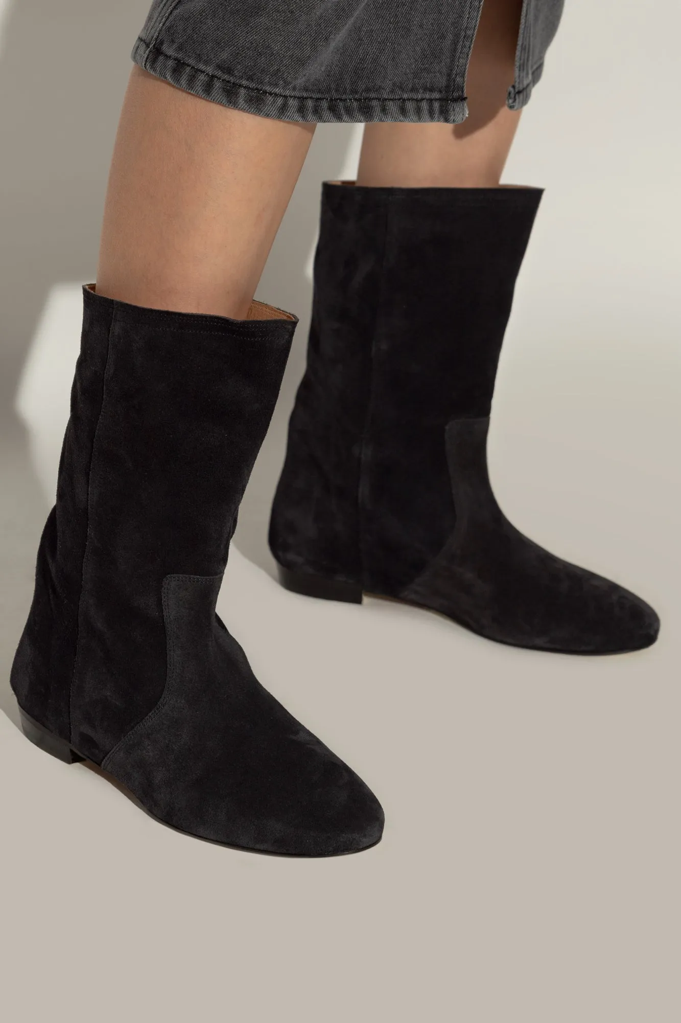 Isabel Marant Suede ankle boots Stefa in BLACK - 38